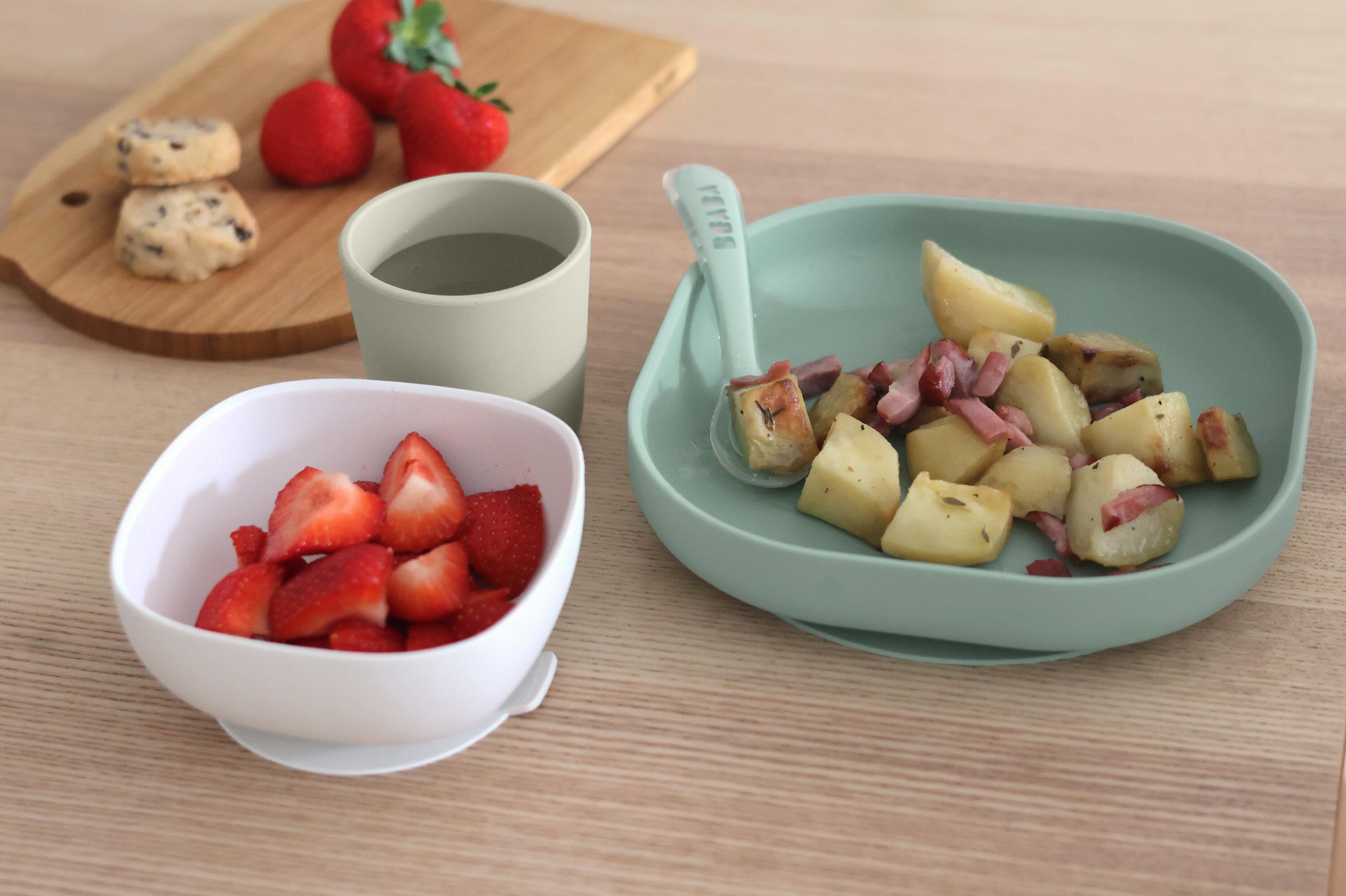 4lü silikon beslenme seti Sage Green