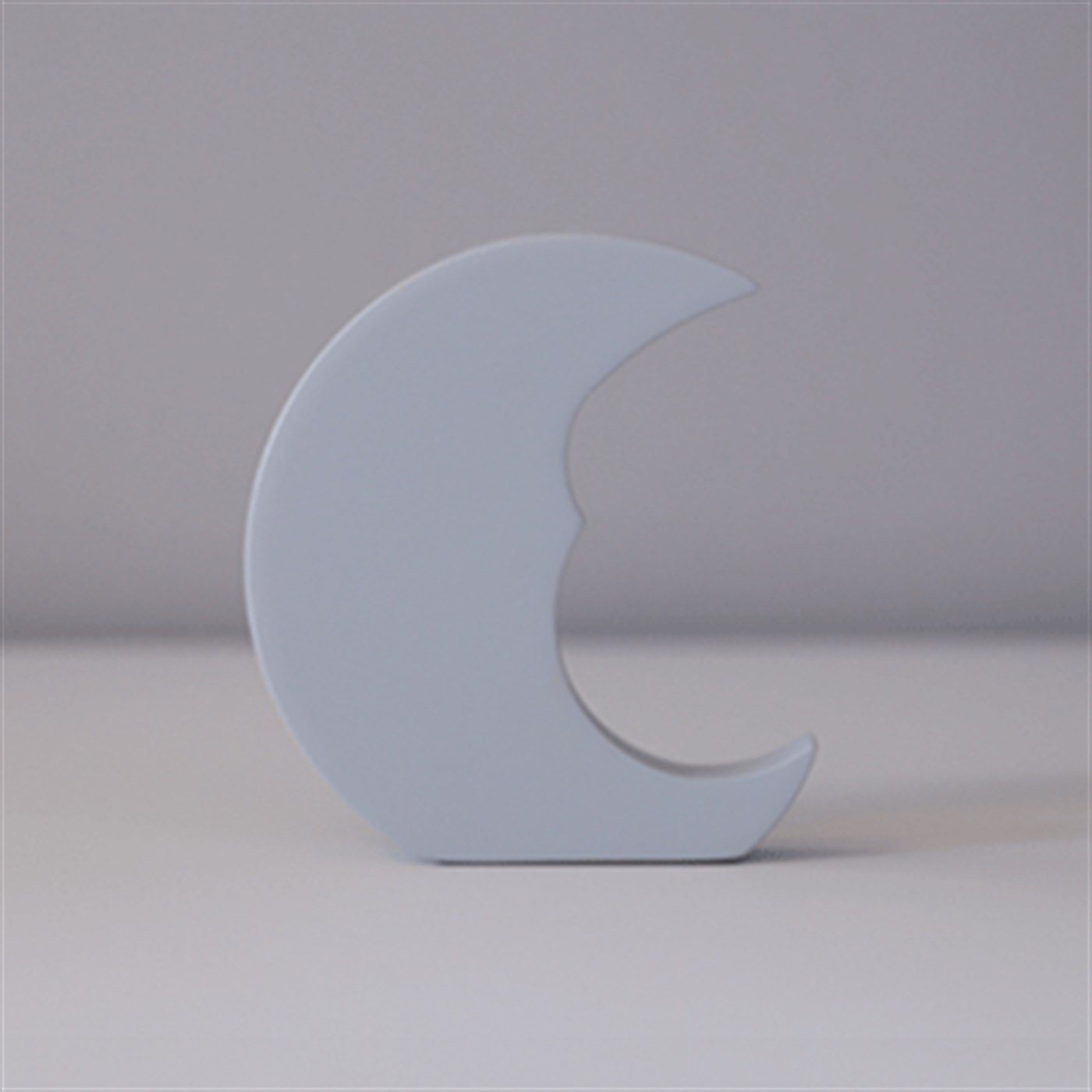 Ahşap Aydede Obje Açık gri