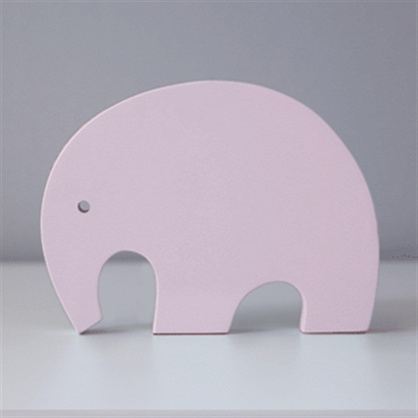 Ahşap Fil Obje Açık pembe