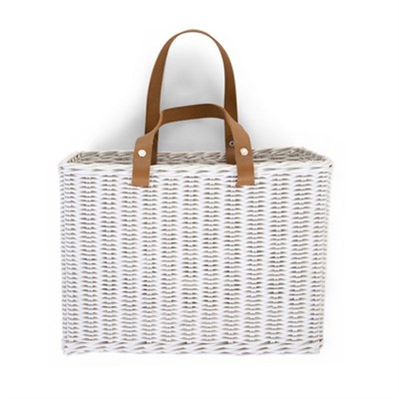 Asılabilir Hasır Sepet, Beyaz