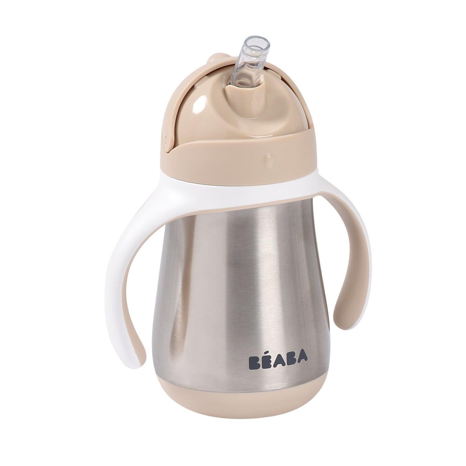 Beaba 250 ml Çelik Pipetli Suluk , Clay