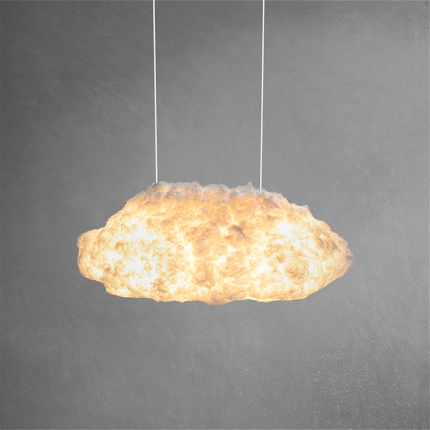 Bouffeecloud Bulut  Sarkıt Large Aydınlatma-İki Kablolu Beyaz
