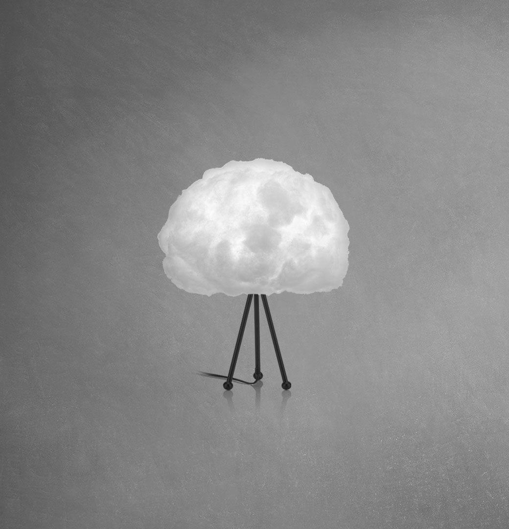 Bouffeecloud Bulut Tripod  Abajur Siyah