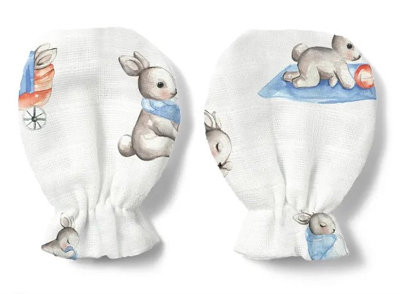 Deux Lapins Müslin Bebek Eldiveni Bebe lapin