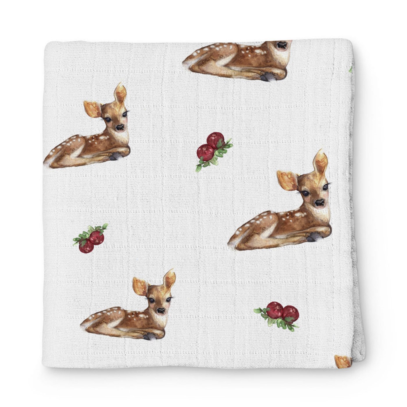 Deux Lapins Müslin Örtü 100X100 Ceylan