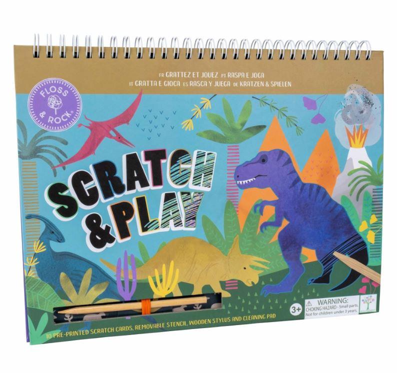 Floss & Rock Scratch and Play Aktivite Kitabı / Dino
