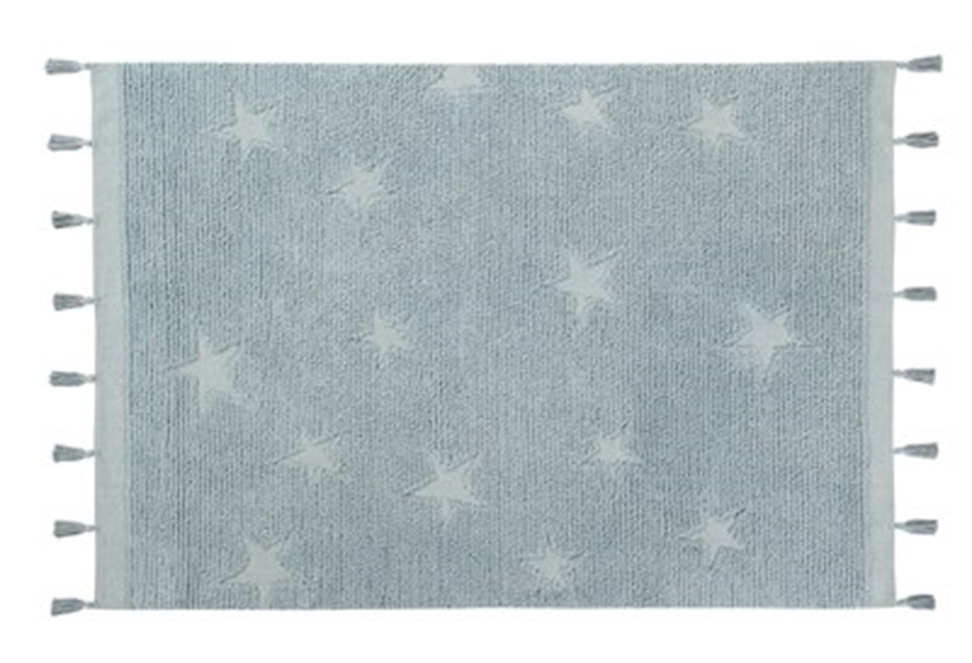Hippy Stars Aqua Mavi Çocuk Odası Kilimi