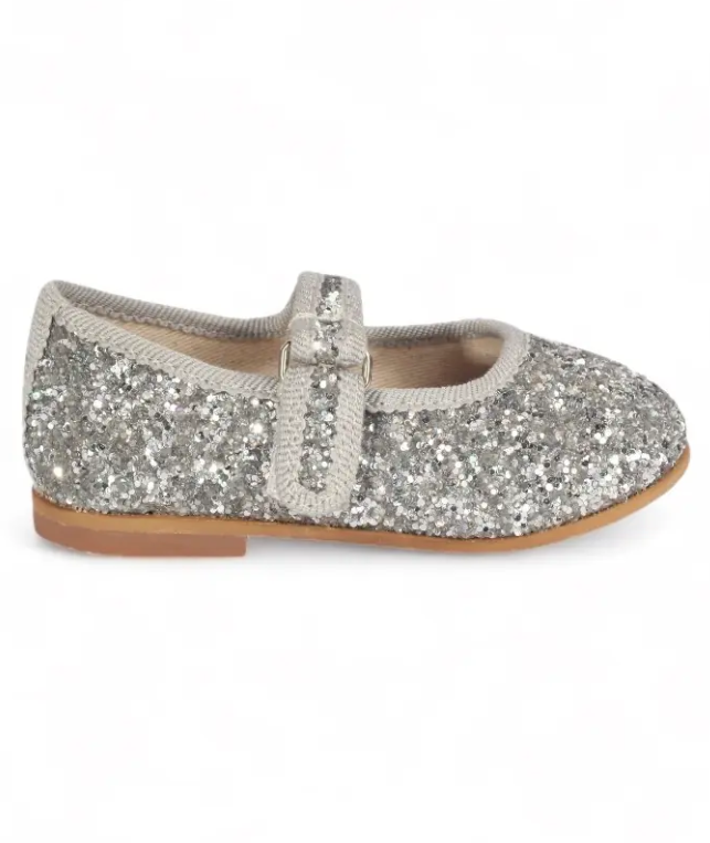 İpobomi Sparkle Tabanlı Babet Silver