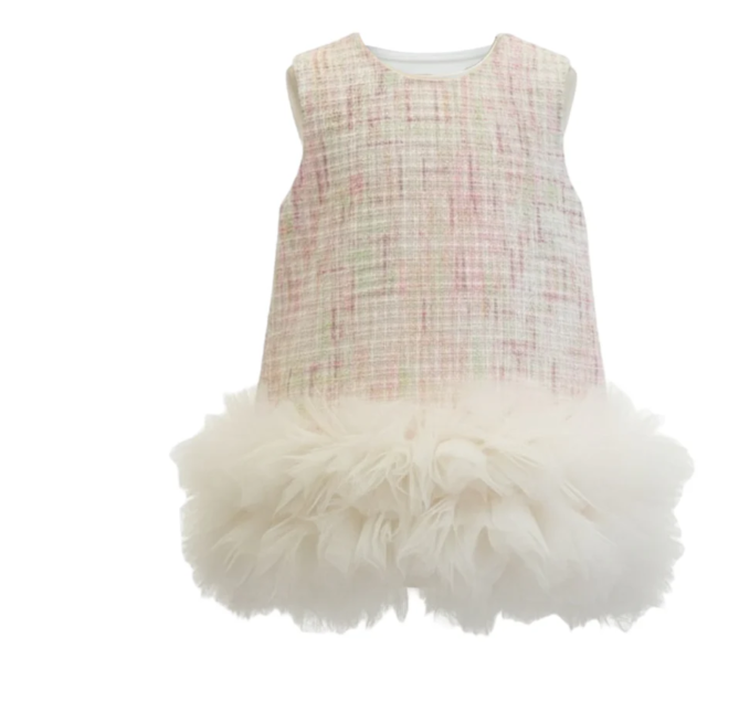 Le Petit Mico Parti Elbisesi Vanilla white