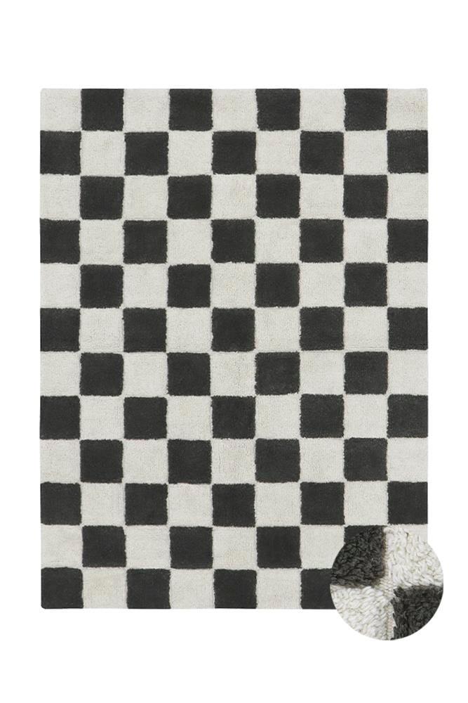 Lorena Canals Çocuk Odası Halısı, Kitchen Tiles Dark Grey XS