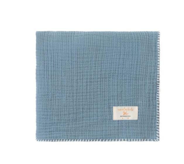 Marshmallow Müslin Battaniye - Mavi