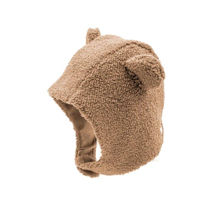Miela Kids Kulaklı Peluş Bere Caramel