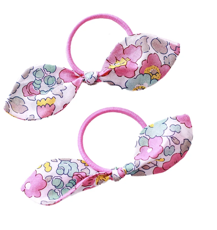 Mini & Kids Tavşan Kulağı Lastikli Toka Betsy Pink