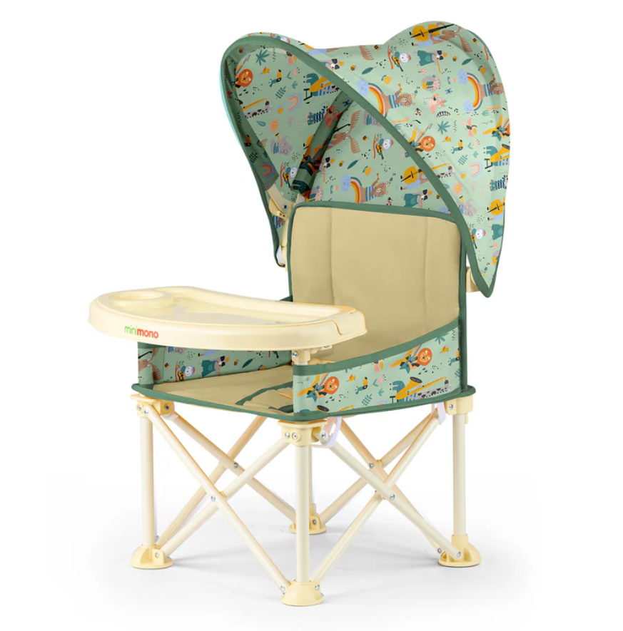 Minimono Plus Portatif Katlanabilir Mama Sandalyesi Bej Karnaval