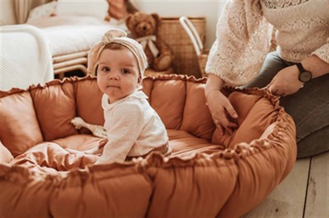 Play & Go Oyun Matı, Bloom Tawny Brown Organic