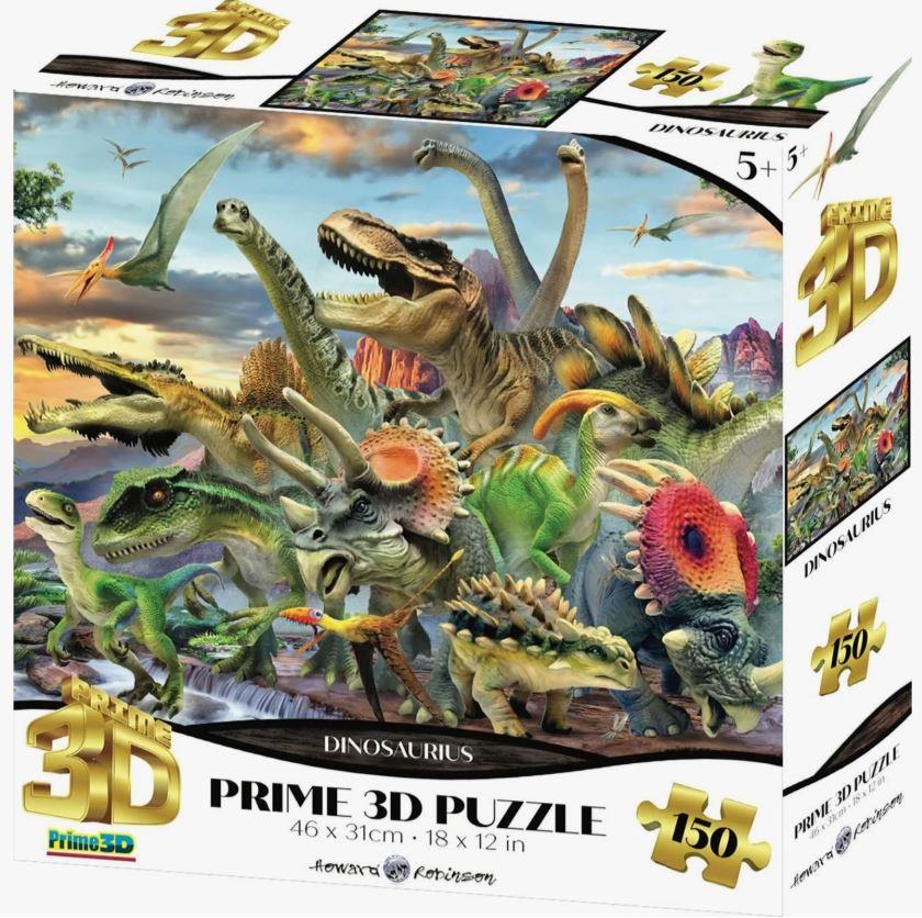 Prime 3D Puzzle +5 Yaş 150 Parça Dinozor