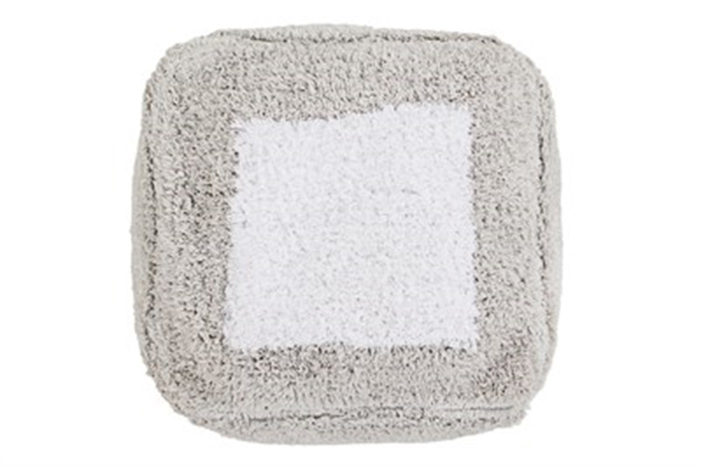 Puf, Marshmallow Kare İnci Gri