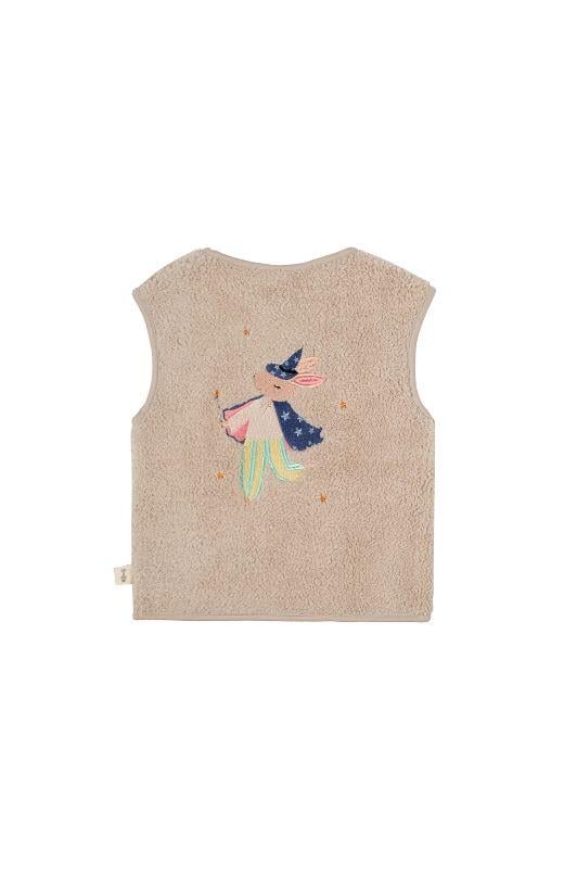 Tavşan Nakışlı Peluş Yelek STD