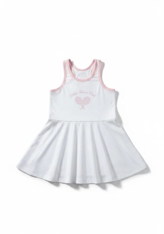 Tennis Club Kız Çocuk Tenis Elbisesi Beyaz