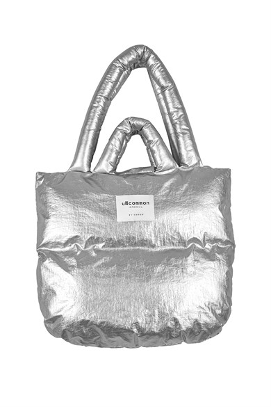 Puffer Metal Limited Edition Shoulder Bag Silver