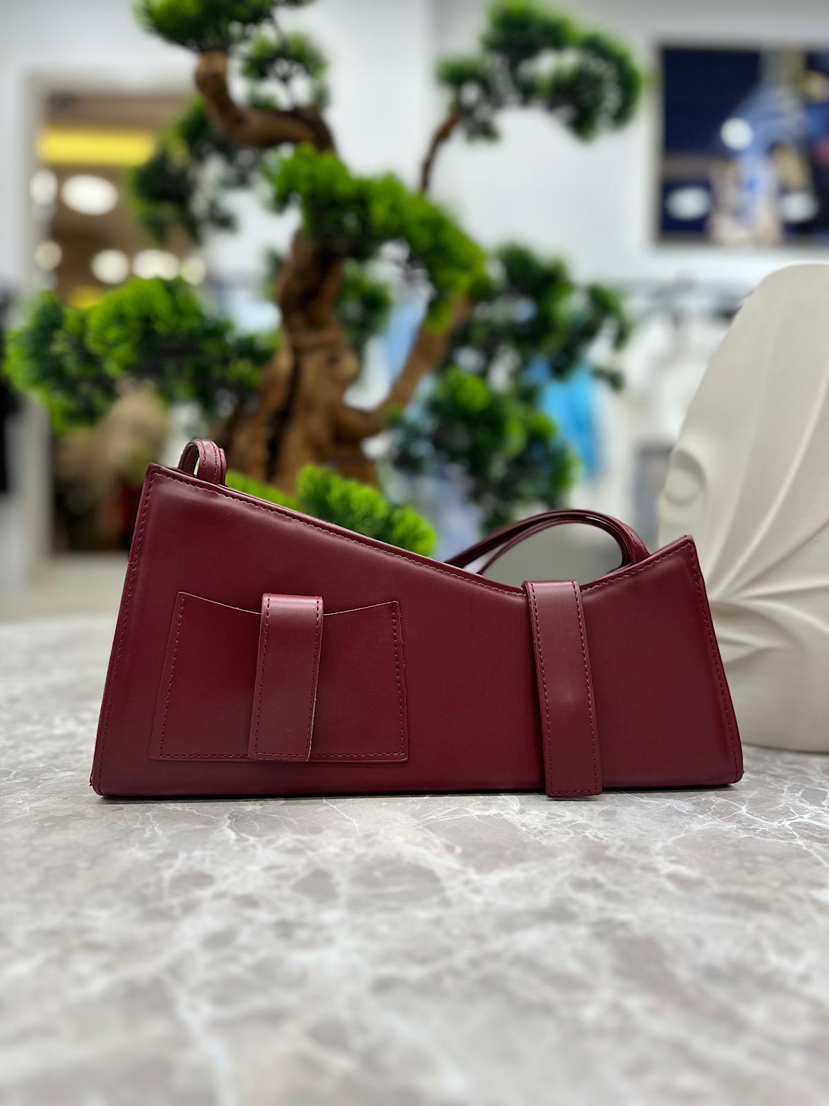 Asimetrik Çanta BORDO