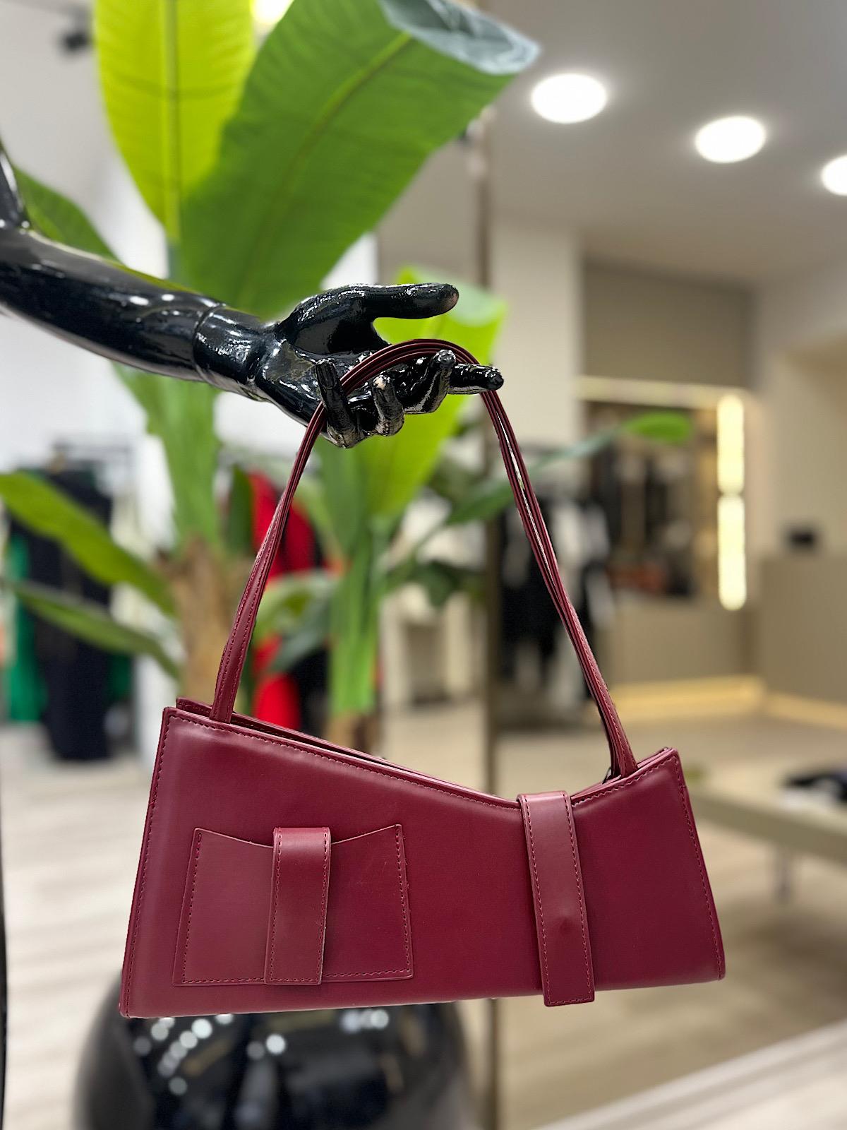 Asimetrik Çanta BORDO