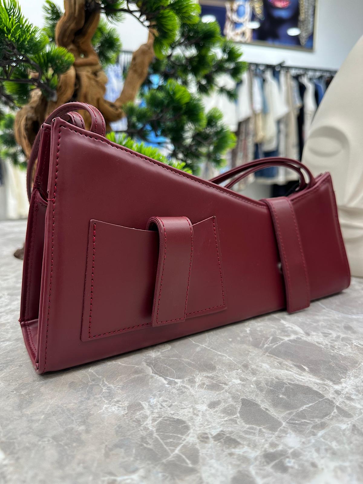 Asimetrik Çanta BORDO