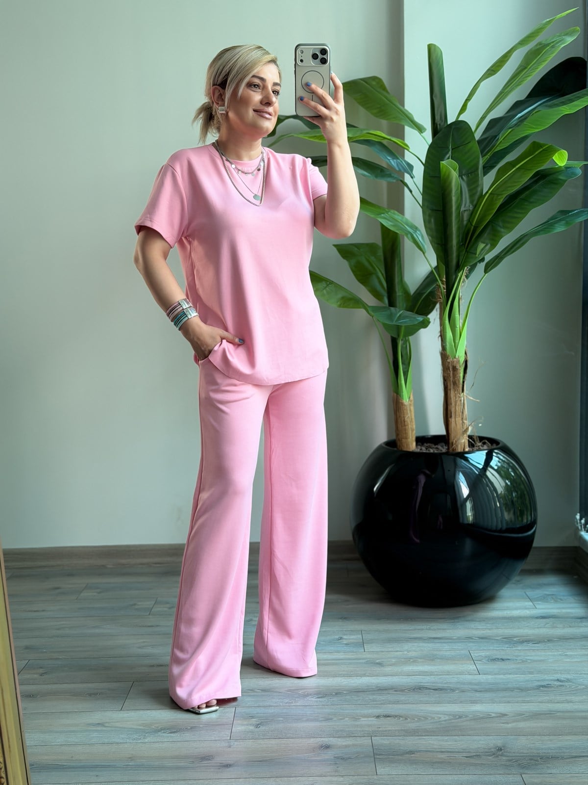 Basic İkili Modal Takım PEMBE