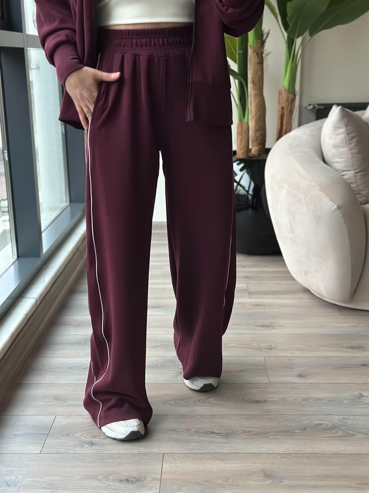 Biye Geçişli Oysho Kumaş Takım BORDO