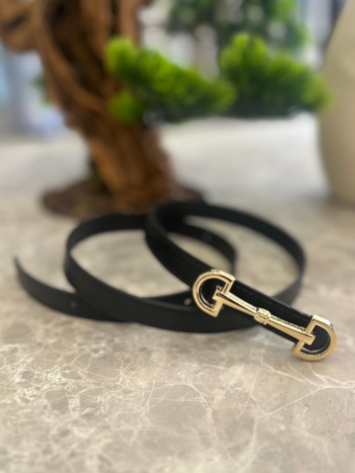 Çift Tokalı Kemer SİYAH