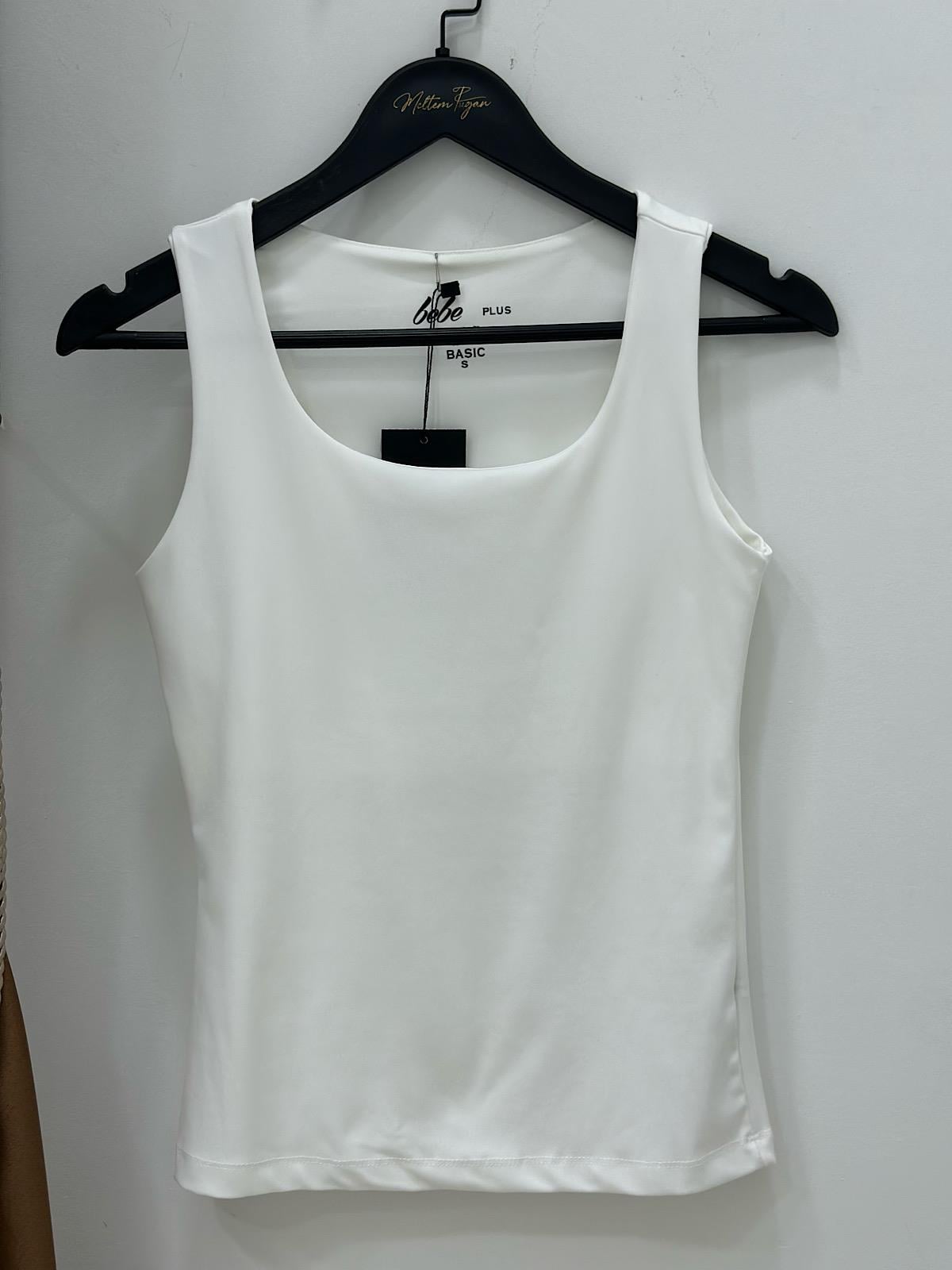 Dalgıç Kumaş Oval Kesim Atlet EKRU