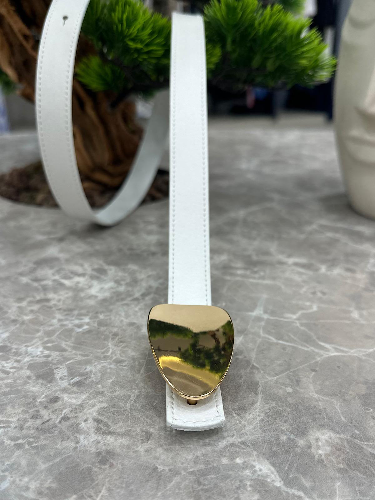 Damla Tokalı Kemer BEYAZ