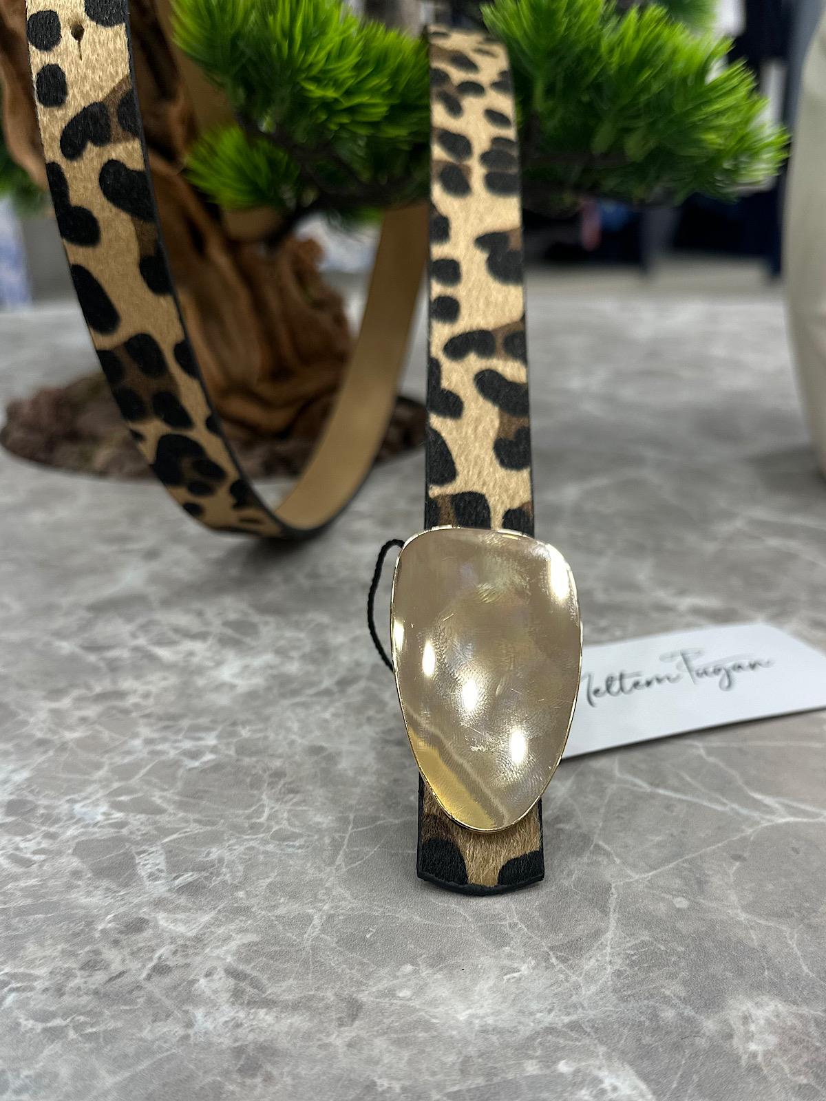 Damla Tokalı Kemer LEOPAR