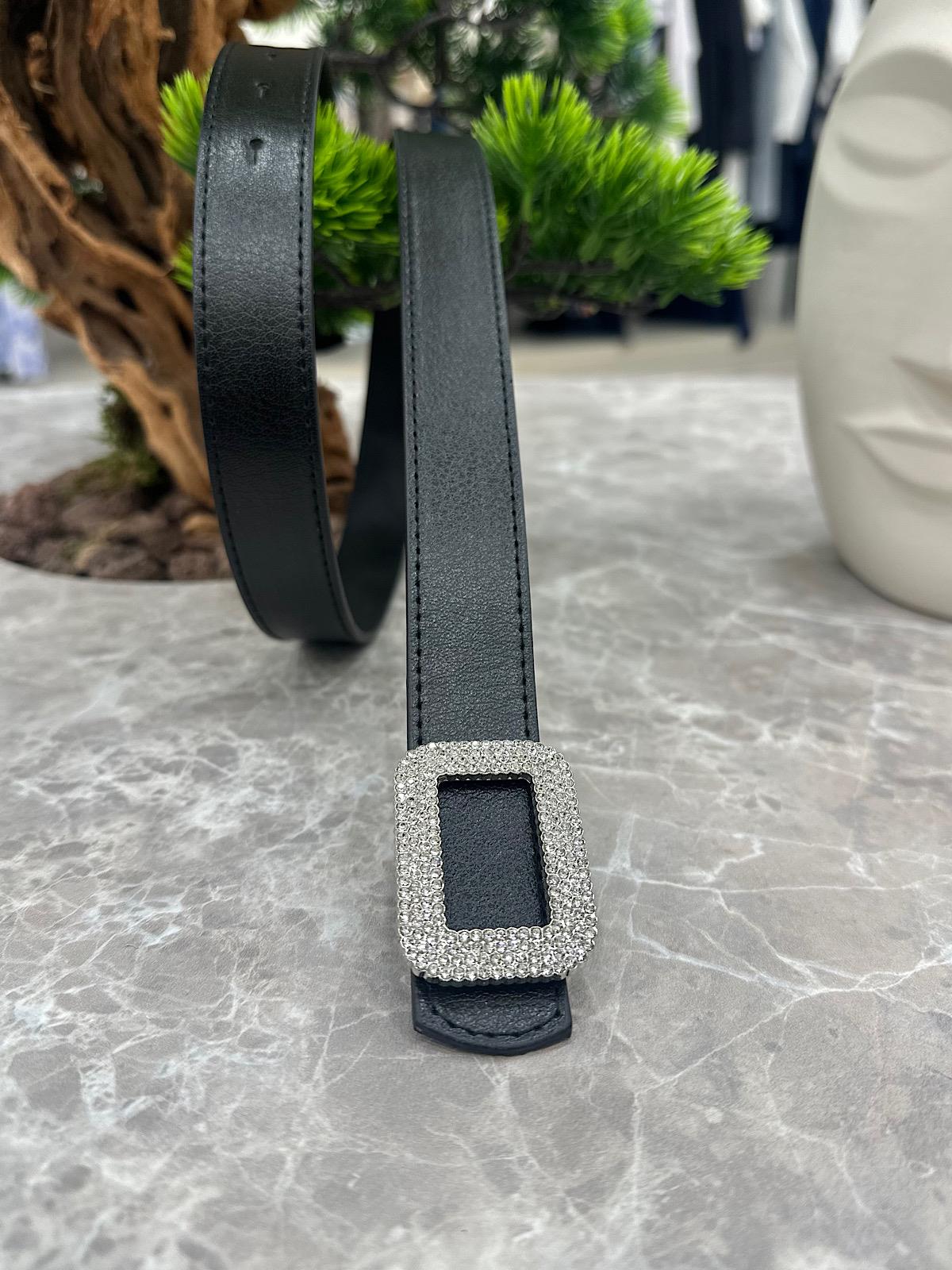 Dikdörtgen Taşlı Kemer GÜMÜŞ