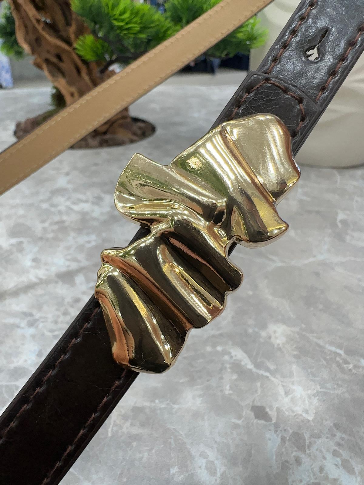 Ezme Gold Tokalı Kemer KAHVE