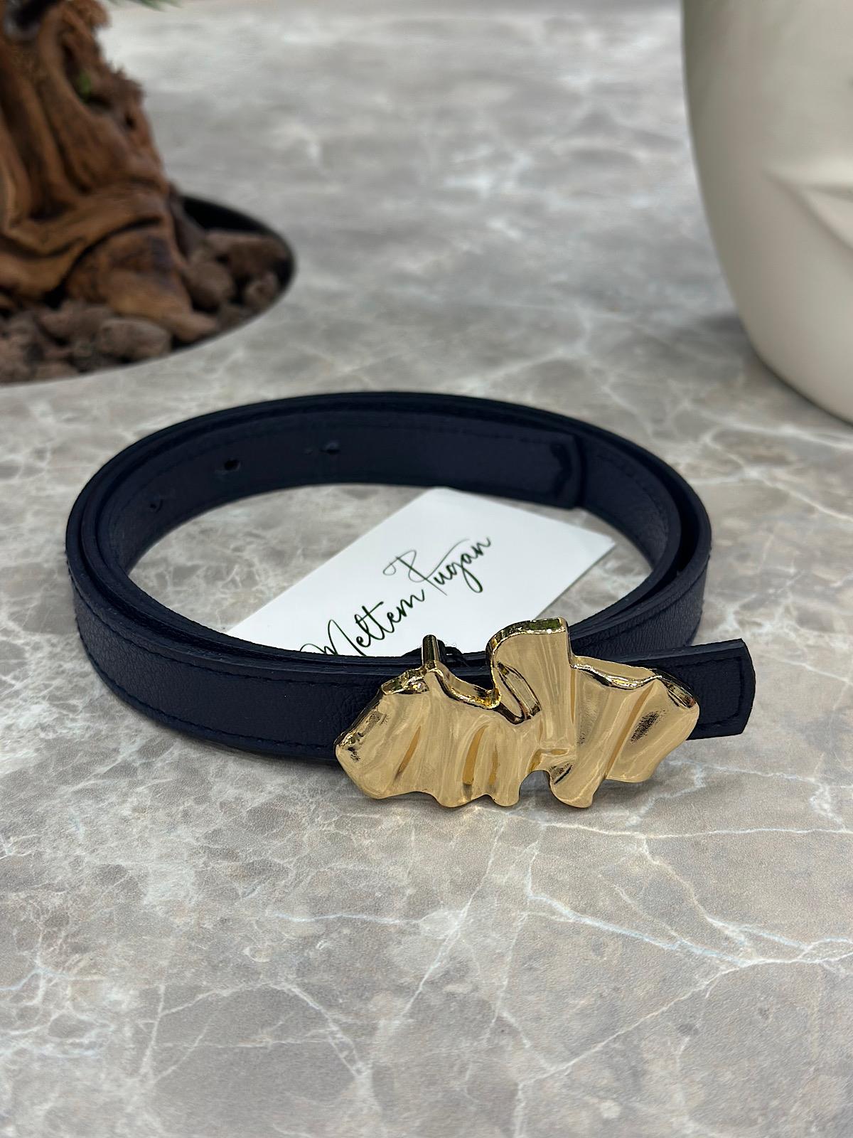 Ezme Gold Tokalı Kemer LACİVERT