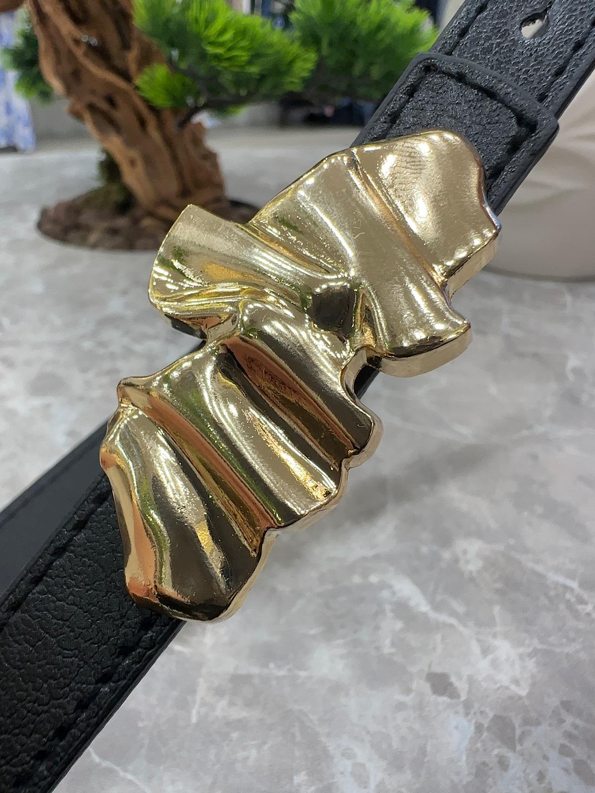 Ezme Gold Tokalı Kemer SİYAH