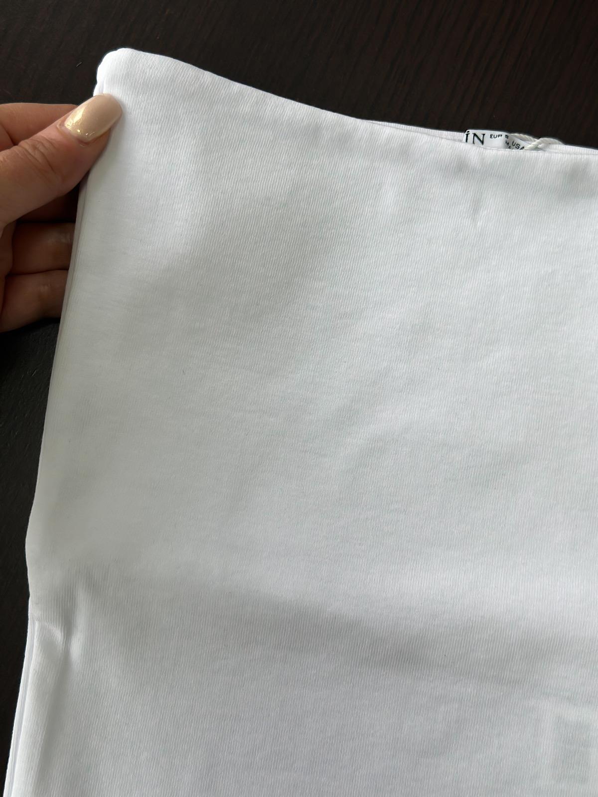 full Likralı Dilvin Crop BEYAZ