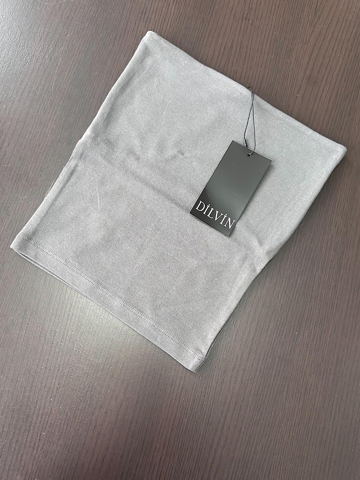 full Likralı Dilvin Crop FÜME