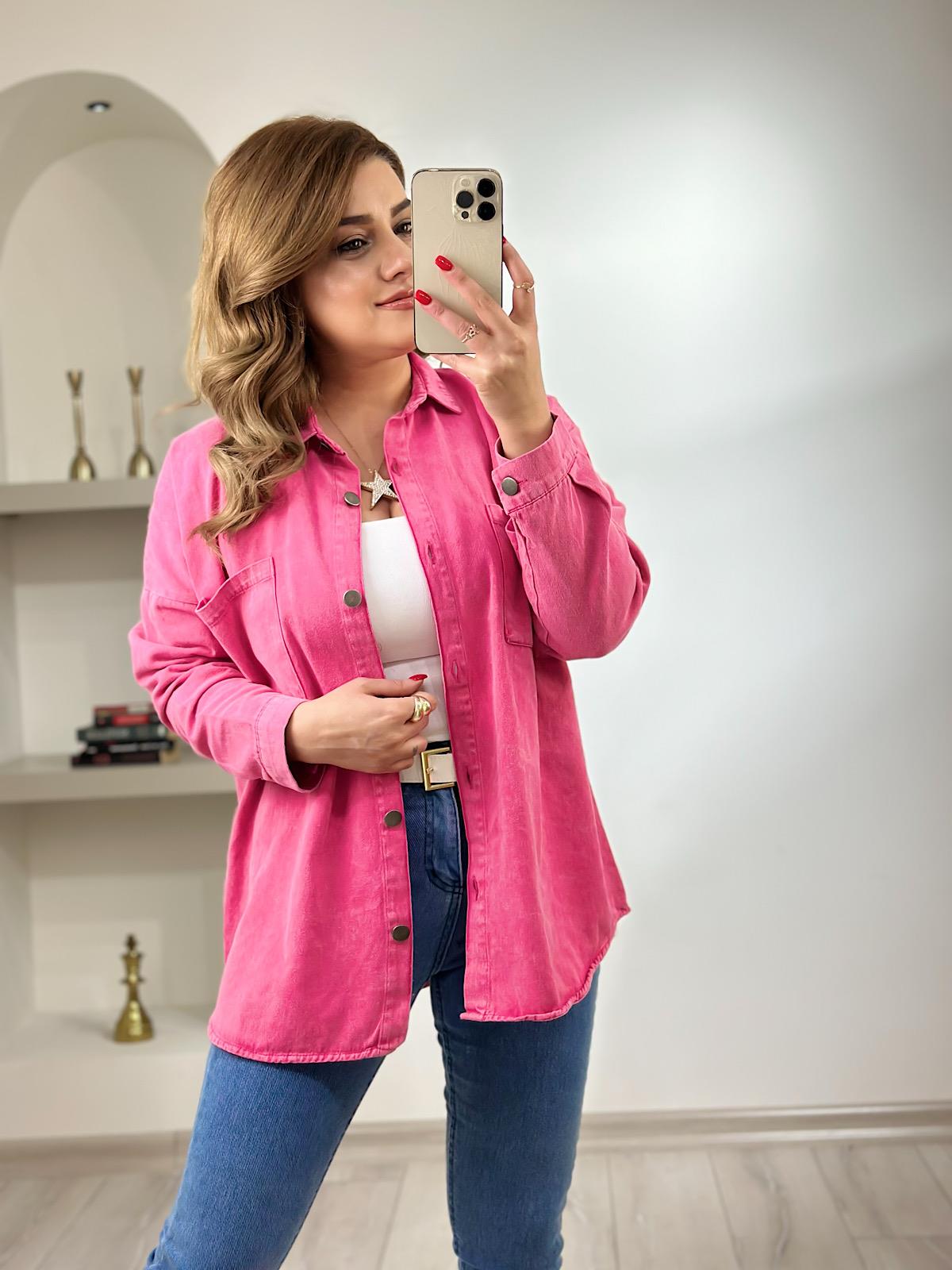Gabardin  Gömlek FUŞYA