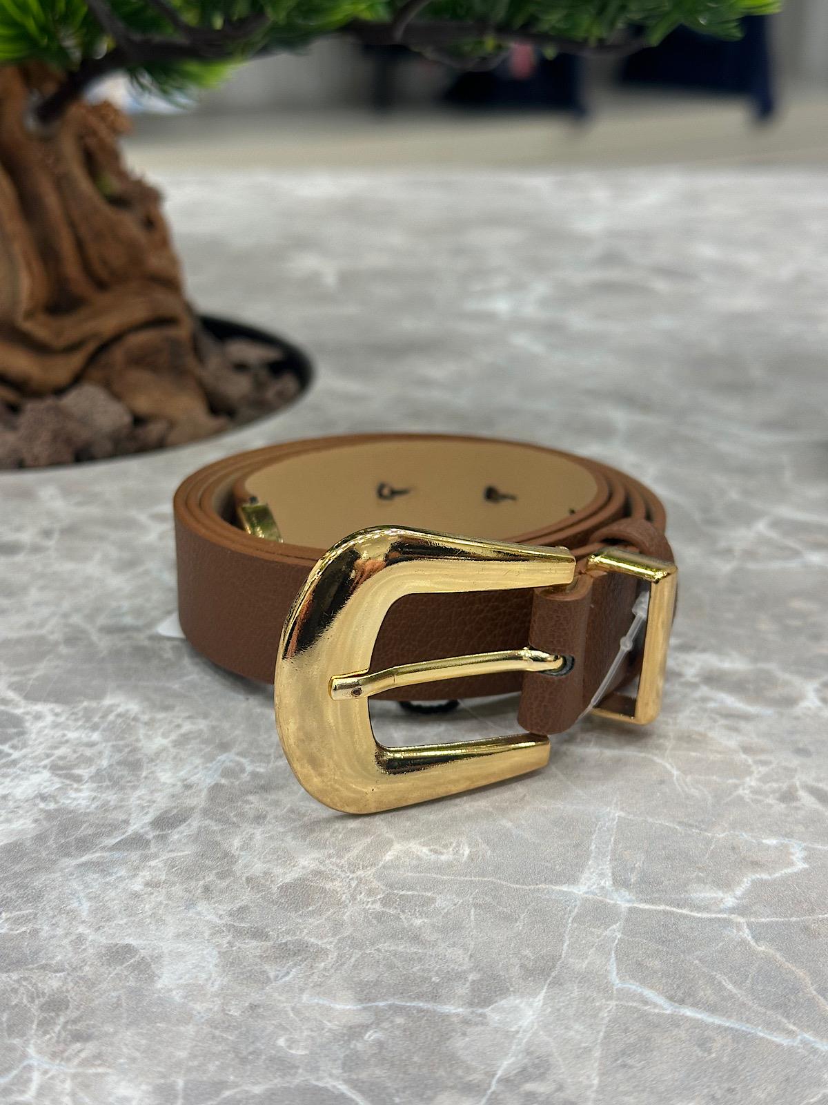 Gold İthal Tokalı Kemer TABA