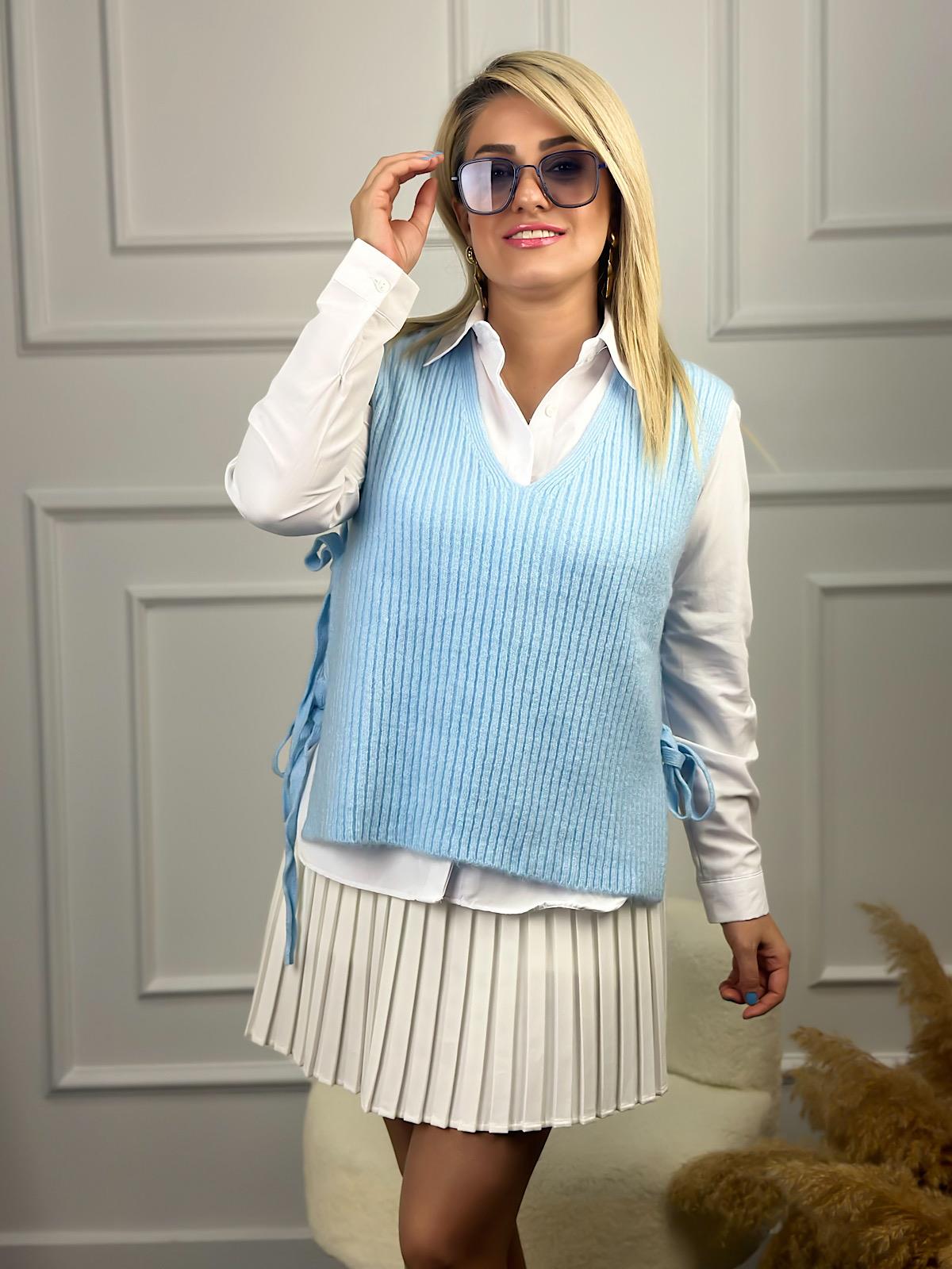 İçi Gömlek Süveter Takım BEBE MAVİ