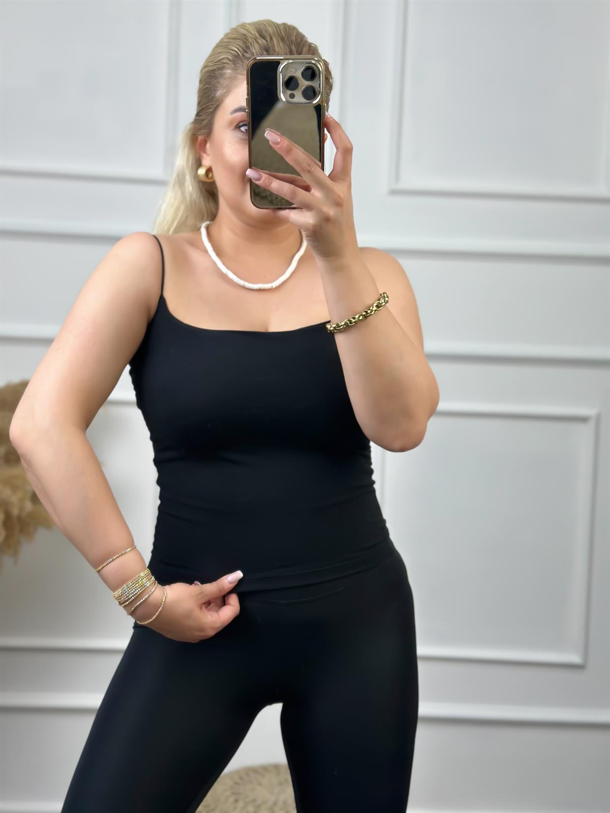 İp Askılı  Atlet SİYAH