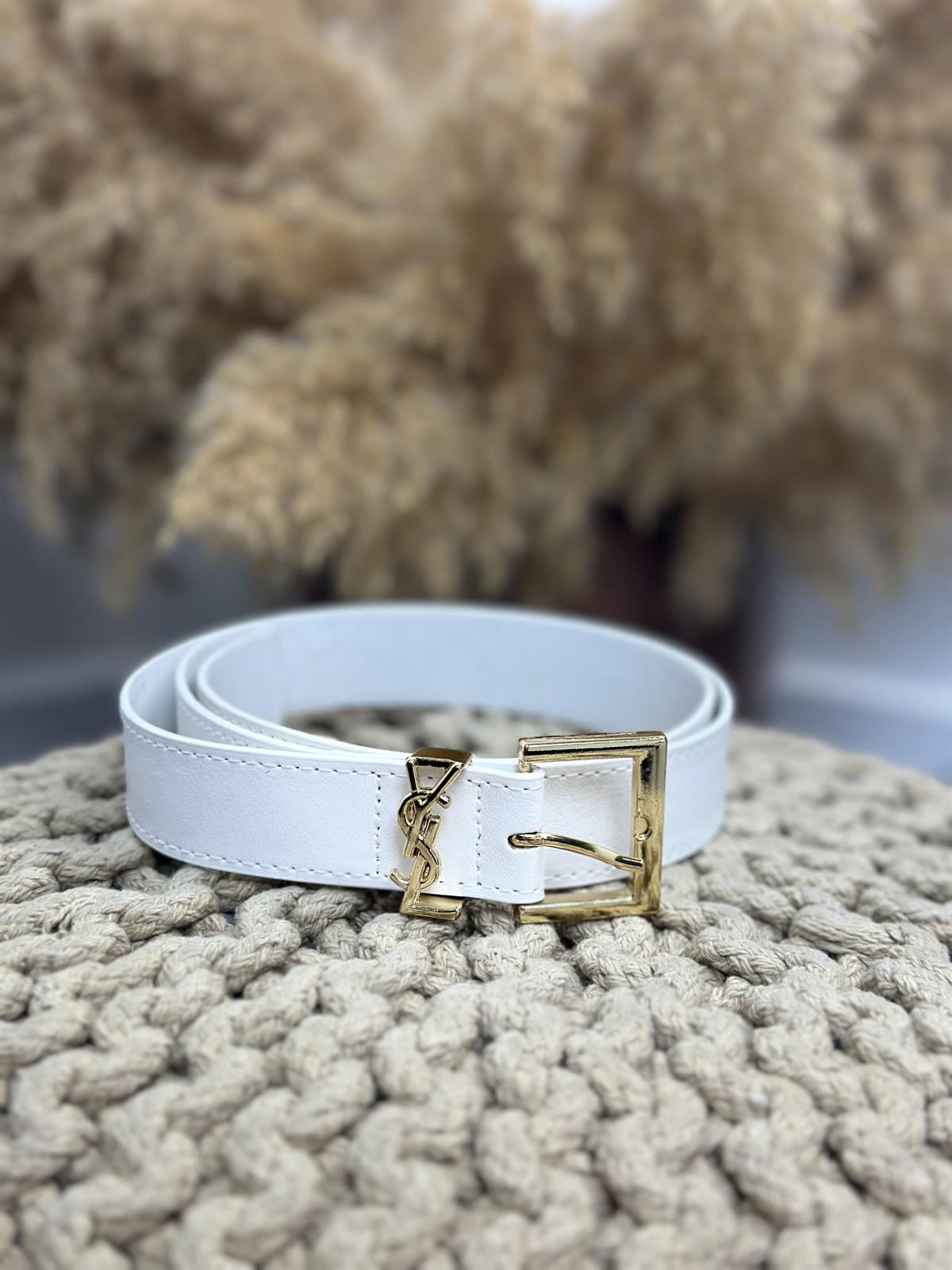 İthal Gold Silver Kemer BEYAZ