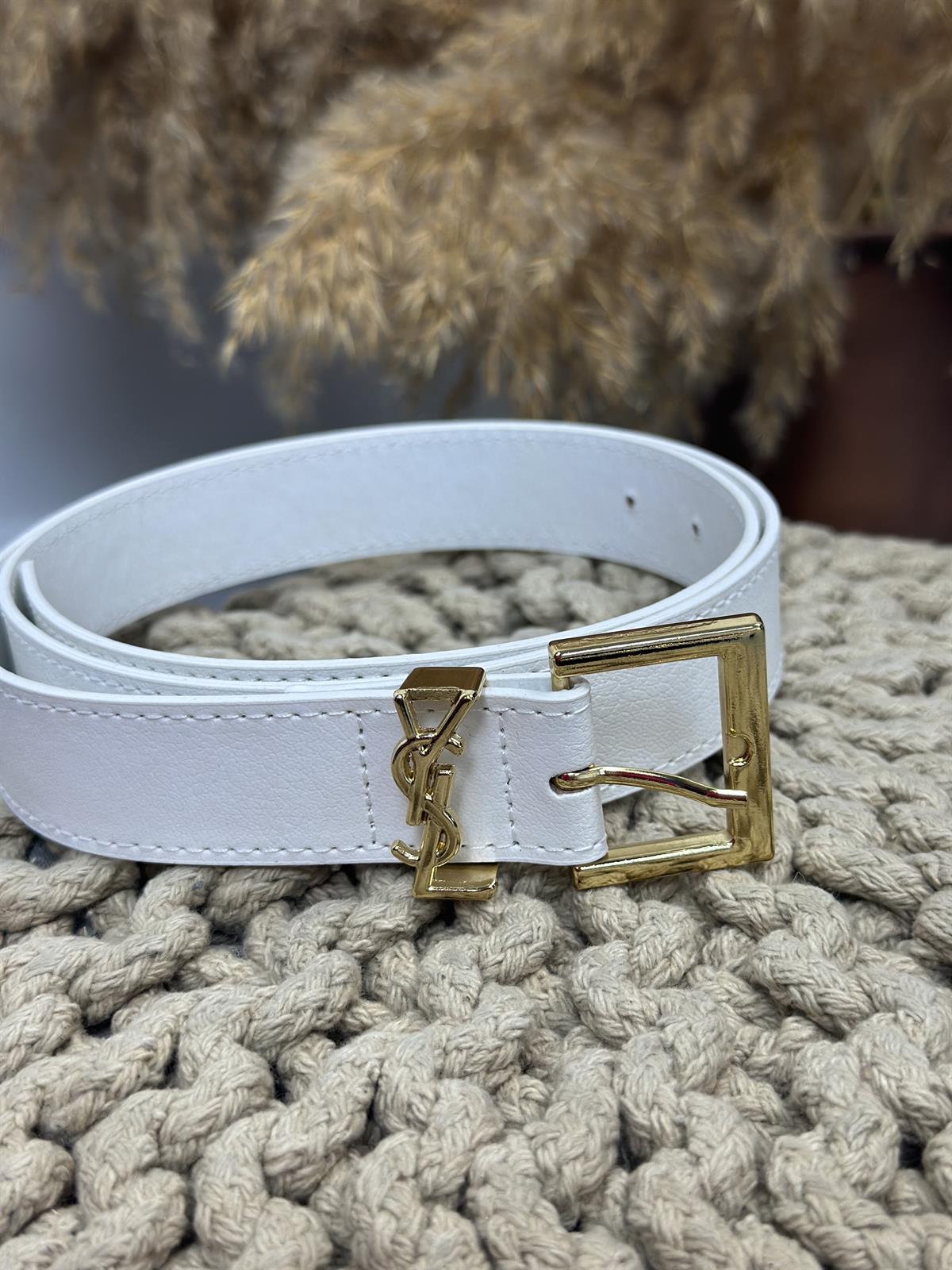 İthal Gold Silver Kemer BEYAZ