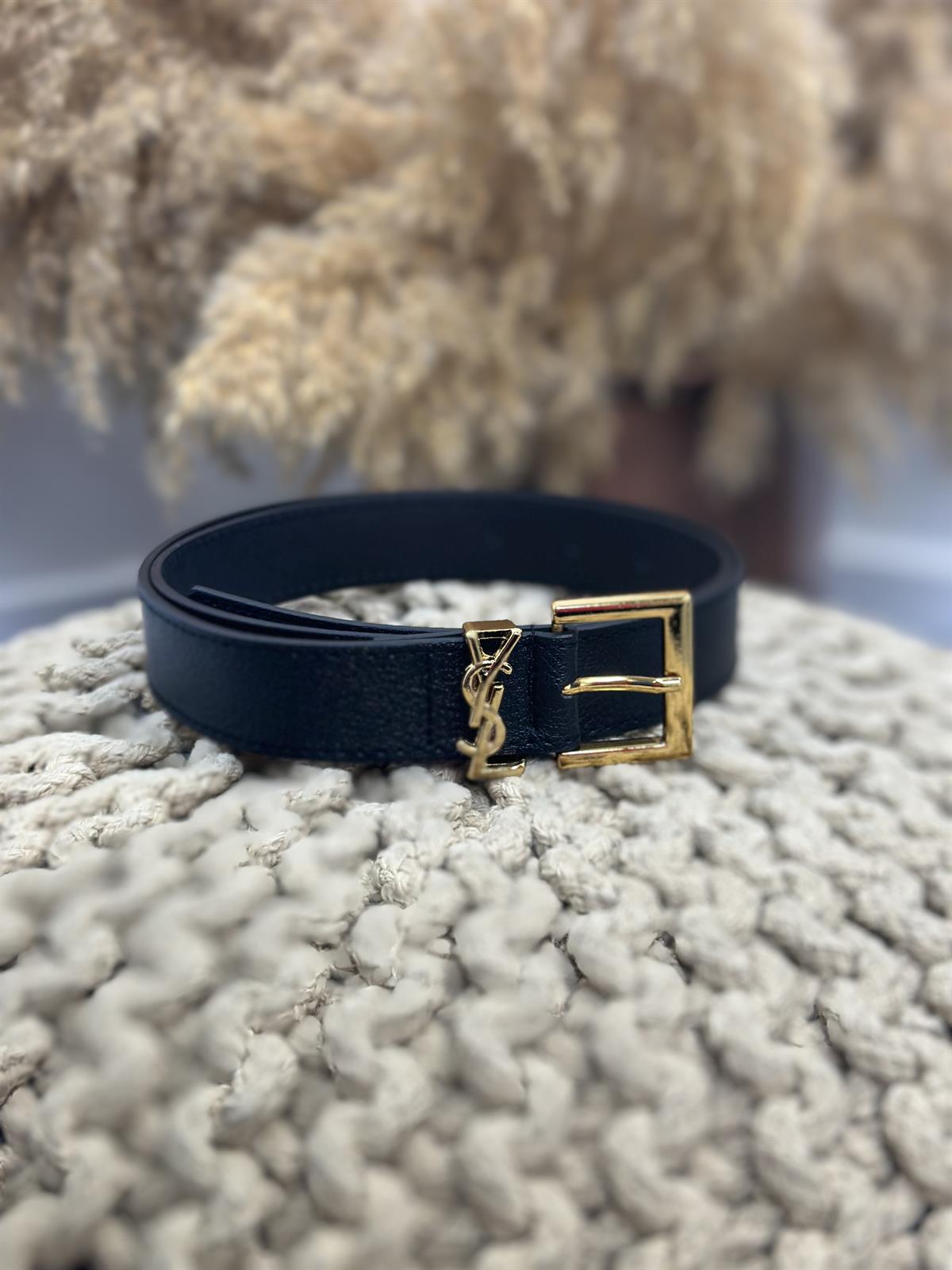 İthal Gold Silver Kemer SİYAH