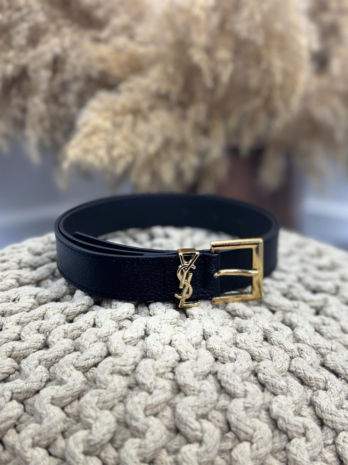 İthal Gold Silver Kemer SİYAH