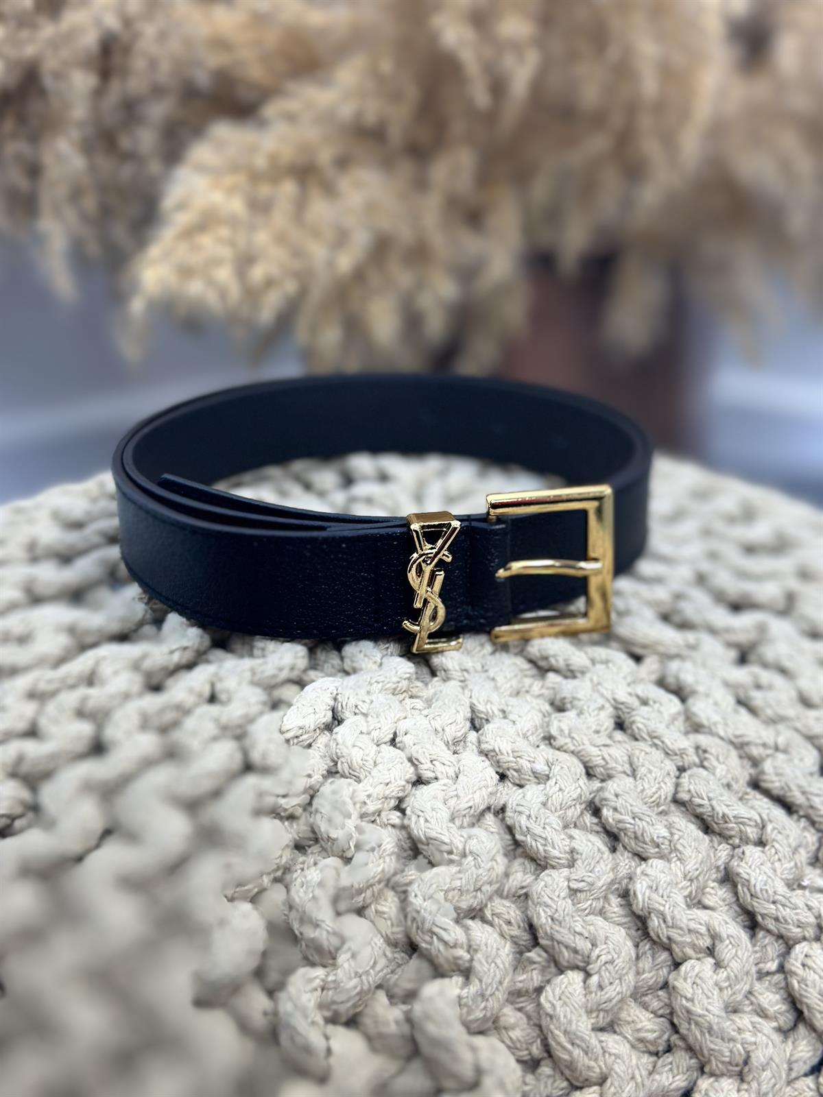 İthal Gold Silver Kemer SİYAH