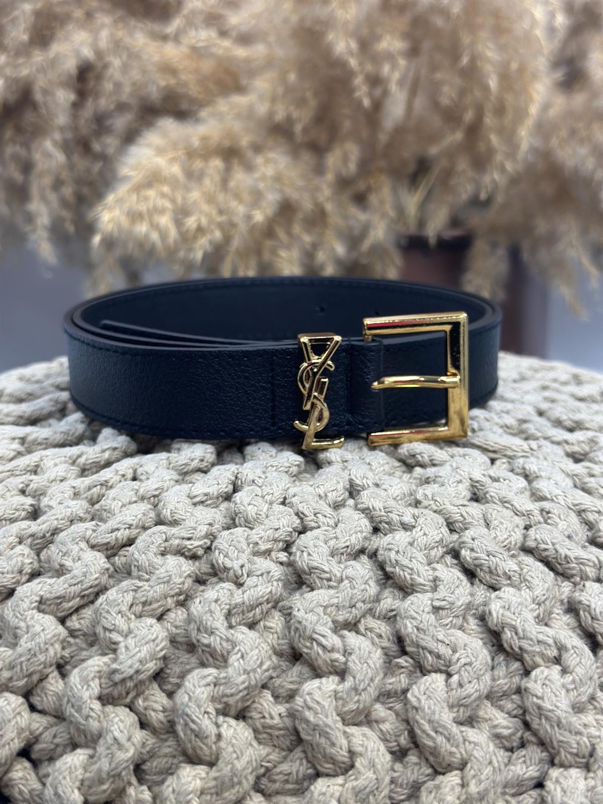 İthal Gold Silver Kemer SİYAH