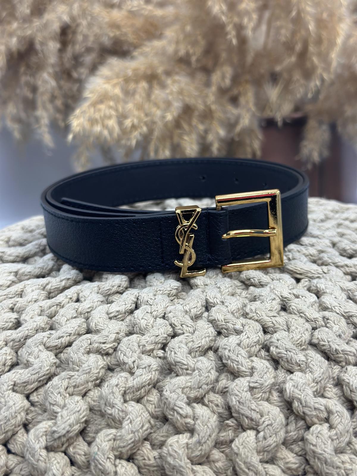 İthal Gold Silver Kemer SİYAH